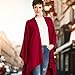 Women's Shawl Wrap Poncho Ruana Cape Cardigan Sweater Open Front for Travel Flight Cruises (PC03-13)