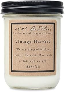 1803 Candles - 14 oz. Jar Soy Candles - (Vintage Harvest)