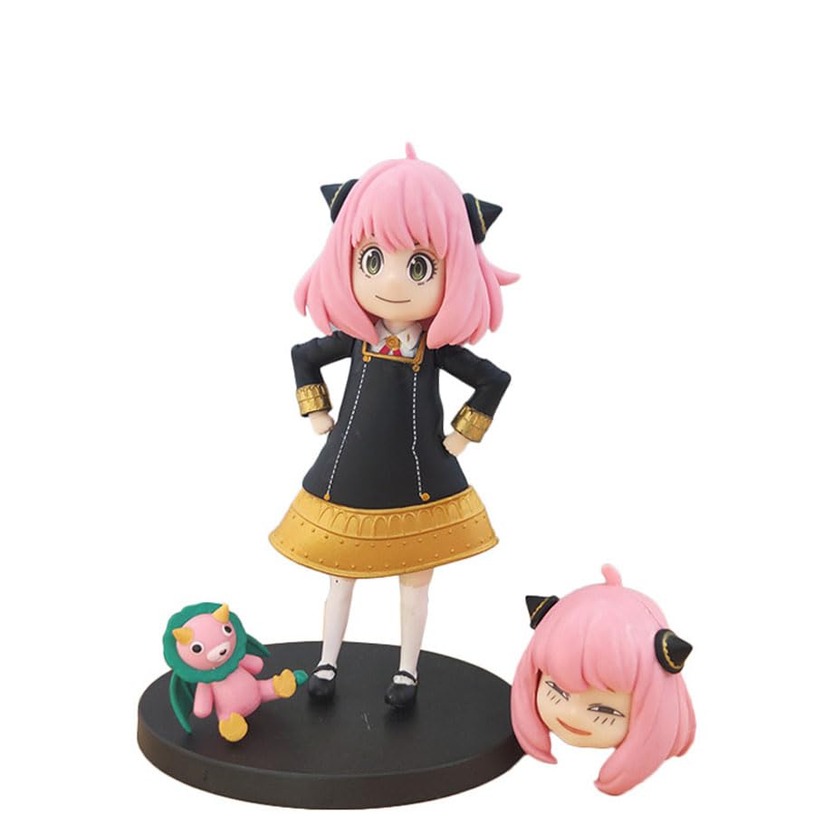 Anya Anime Figure with Extra Face