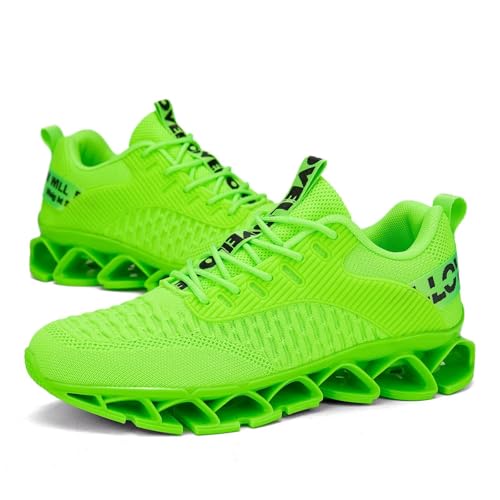 Image of Vooncosir Men's Fashion Sneakers Breathable Mesh Running Shoes Blade Non Slip Soft Sole Casual Athletic Walking Shoes