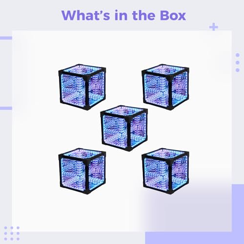 Luces LED 3D Infinity Cube regulables por aplicación para mesa de juego 4