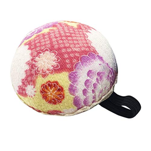 Yevison Needle Pin Safety Round Cushion Holder with Elastic Wrist Strap DIY Sewing Kit Random Color&Pattern Durable and Useful