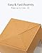 Yotruth Pop-up Bulk Brown Cupcake Boxes Single 100 Sets with Window Insert and Handle (Classic Series)