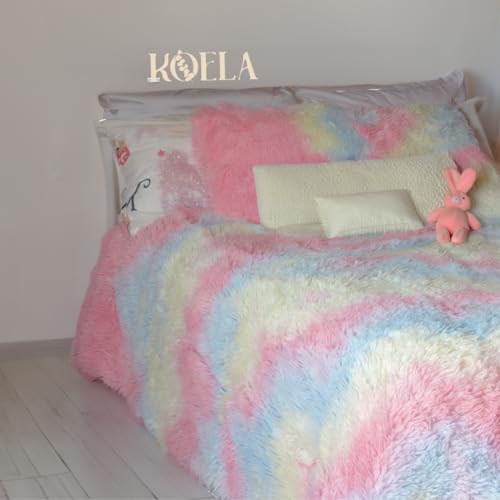 La mejor comparación de Cobertores aborregados , tabla con los diez mejores. 46 KOELA - Edredón de Pelo Sintético Faux Fur, Cobertor Pelo Alto Aborregado por Dentro, Ultra Suave y Calientido, Relleno EsponjosoMedida Individual, Matrimonial y Queen Size (7,...