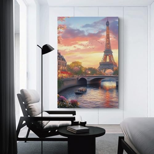 Cuadros modernos de la Torre Eiffel para decorar las paredes de dormitorios y pasillos 3