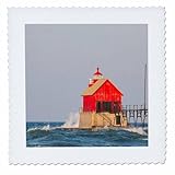 Square dimensions (in inches): 12 L x 12 W, image dimensions (in inches): 10 L x 10 W 100% poloyester; image is soft to touch. Made in USA Edges have pinking shear cut Image will not fade with washing. Image not a transfer, part of material