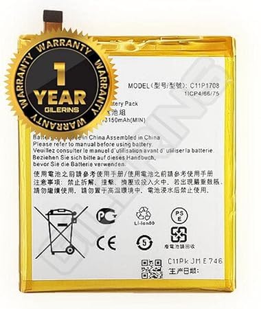 Image of Original C11P1708 Battery for Asus Zenfone 5 5Z ZE620KL Zenfone 5Z / ZE620KL X00QD ZS620KL Z01RD Battery with 1 Year Warranty *** (V00121)