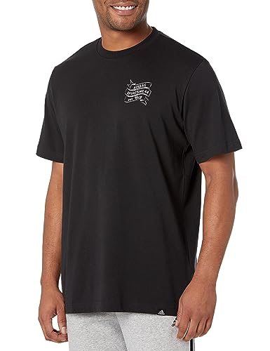 T-shirt adidas Brand Love Varsity en tricot pour homme disponible en plusieurs tailles