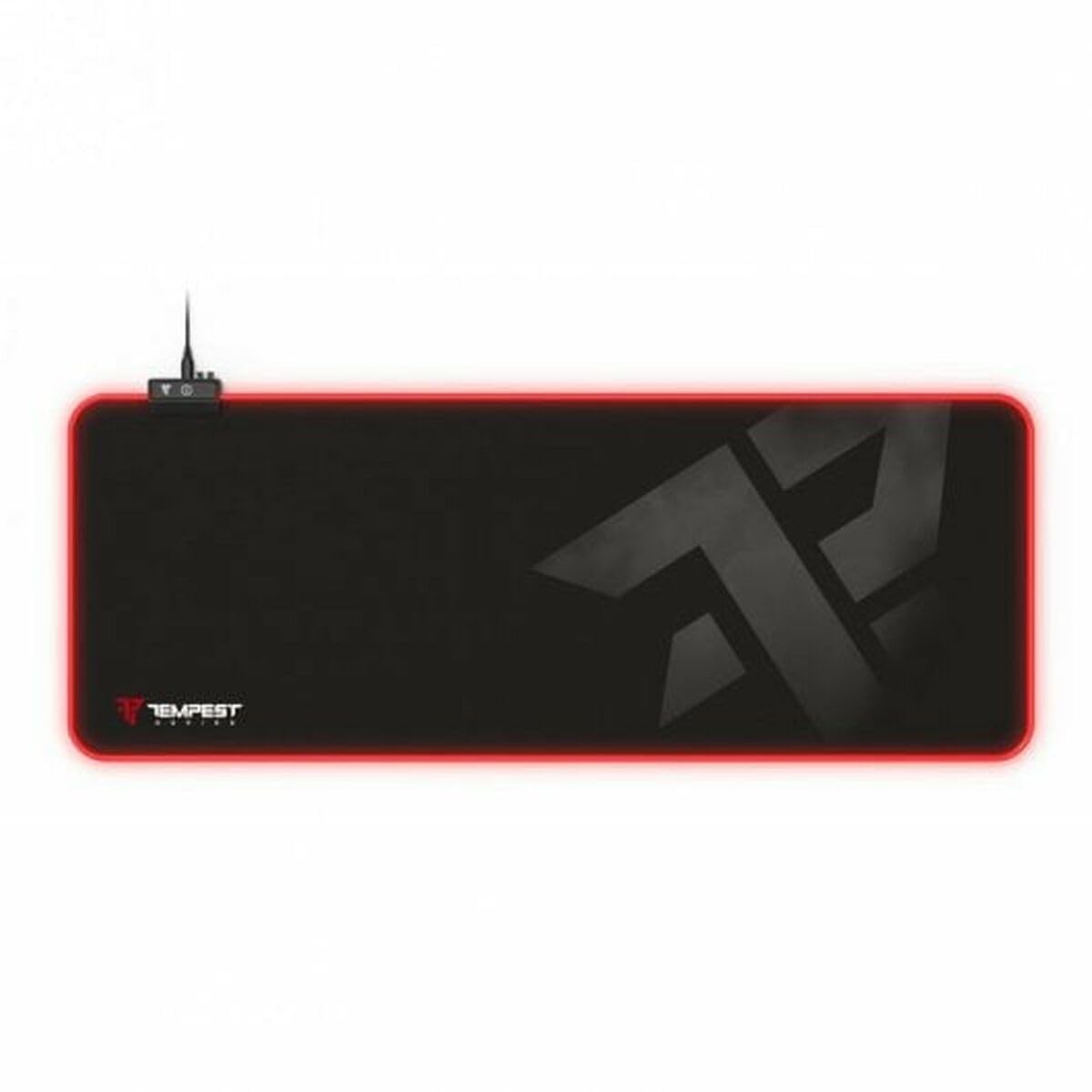 TEMPEST Mousepad RGB 80 x 30 cm 3 mm Alfombrilla Gaming Extended Negra