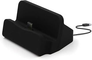Type-C Fast Charging Dock Station - Desktop USB C 3.1 Docking Charger With Cable for P9, Smart Phone & Tablet Stand and Holder, Black