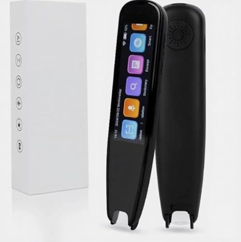 YRW Scan Reader Pen, 112 Languages Scan Translator Pen, Smart Reading Pen, for Dyslexia, Elderly, Kids, Students, Supports Speech & Scan to Text, Real Time Pen Reader Scanner
