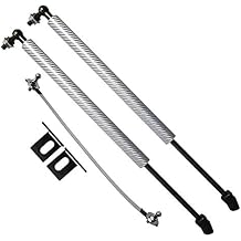 TSUBASA Lift Supports for Hyundai Santa Cruz 2022 2023 2024 2025 Front Hood Bonnet Modify Gas Struts Carbon Fiber Shock Dampers Spring Rod Bar 2PCS Silver Carbon Fiber