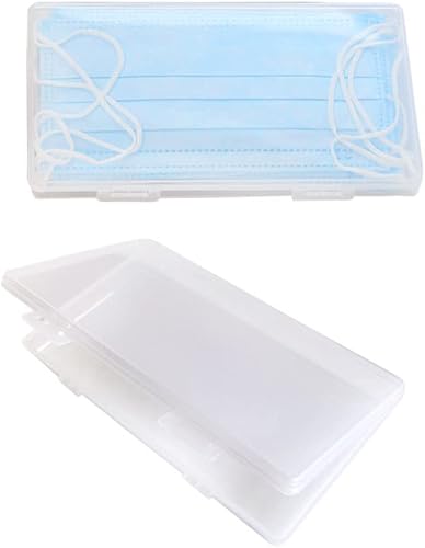 Miniatura 8 de SPEEDWOX Estuche de almacenamiento portátil para organizador de máscaras, caja de plástico de hasta 6 máscaras, compacta y fácil de transportar