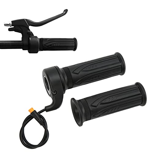 Drfeify Maniglia Dell'acceleratore per Bici Elettrica, Impugnatura Dell'acceleratore per velocità Scooter 20X con Connettore Impermeabile Compatibile con Manubrio da 22,2 Mm