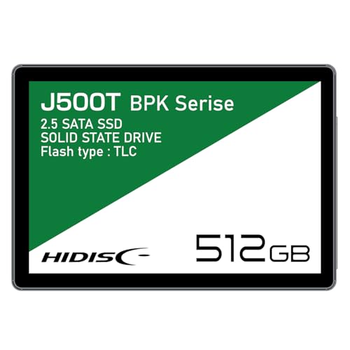 HIDISC 2.5inch SATA SSD TLC 512GB HDJ500T-BPK512SSD Bulk Phison/KIOXIA BICS