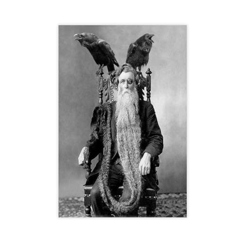 Toile vintage Odin pour chambre à coucher, tableau mural esthétique pour décoration de bureau