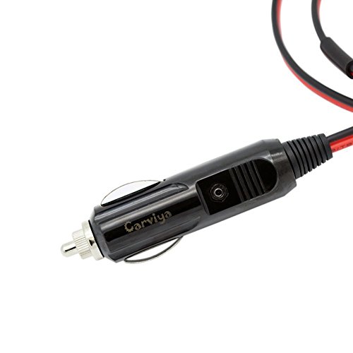 Carviya 12V 24V Heavy Duty 16AWG 0.5M 15A 20A Male Plug Cigarette Lighter Adapter Power Supply Cable For Car inverter,Air pump,electric cup (1.64ft)