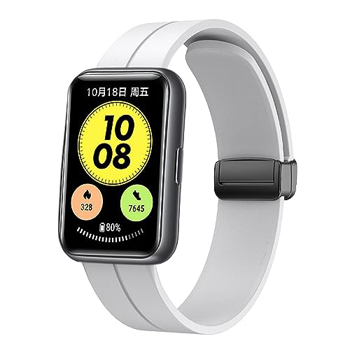 [PONATTENO] For HUAWEI WATCH FIT Special Edition poh xg _炩VR 18mm Czt ȒPt hy (zCg)