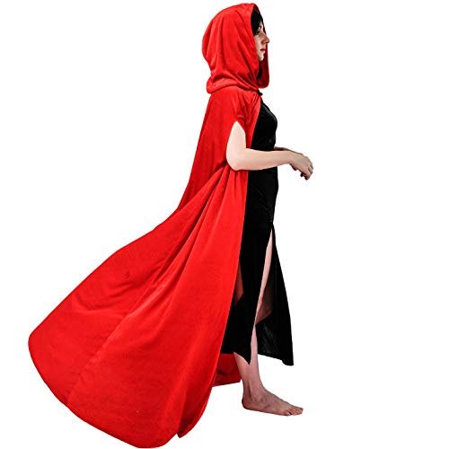 Preisvergleich Produktbild SEA HARE Damen Wizard Cape Fancy Dress (Rot)