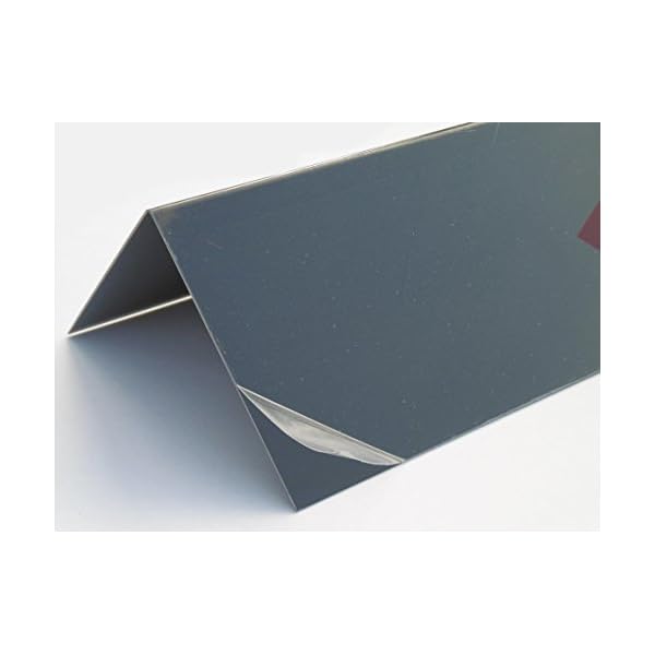 Alu Winkelblech 2000mm lang, Aluminium Blechwinkel, Kante, Winkel 90° Eckwinkel Anthrazit Grau RAL 7016 (50mm x 50mm) – Bild 4