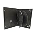 Progo Premium 14mm Standard Size 6-Disc DVD Case with Clear Sleeve - Space Saving Storage Solution for Blu-ray Discs, DVDs and CDs (2 pcs)