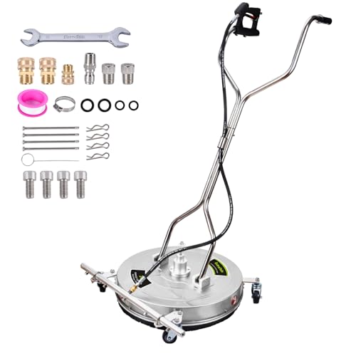 24" Pressure Washer Surface Cleaner Mate with 5 Nozzles Water