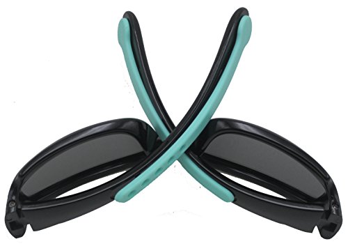 Coolsome Kids Flexible Polarized Uv Protection Sunglasses For Boys Girls Age 3-10 With Strap (Black Green) #TOP3