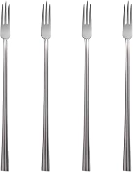 Fruit Dessert Fork,Dessert Forks for Fruit Salad,Stainless Steel Fruits Forks for Desserts Cake,Can Be Used in Dishwasher,4 Pieces.