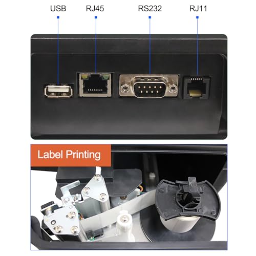 Báscula comercial digital con impresora y control remoto miniatura 7