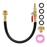 HZ-MONSTAR RV Winterizing Kit 15" Sprinkler Winterization Kit with Shut Off Valve Air Blowout Adapte