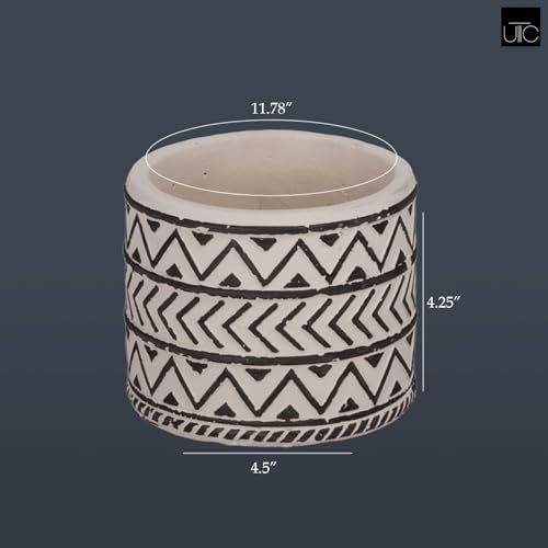 Urban Trends Collections 54912 Pot, White by Urban Trends - Image 7