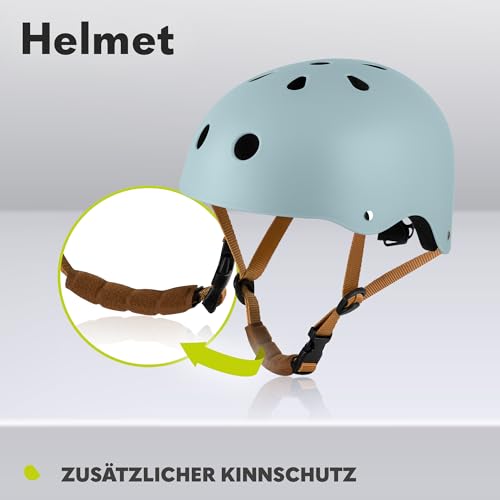 LIONELO Helmet Schutzhelm für Kinder, verstellbar 50-56 cm, Kinnschutz – Ansicht 5