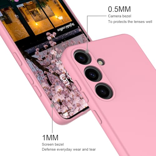 HAII for Samsung Galaxy S26 Plus Case, Slim Liquid Silicone for Women Men with Scratch-Resistant Microfiber Lining Shockproof Soft Silicone Protective Phone Case for Galaxy S26 Plus (Pink) by HAII - Image 3