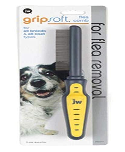 JW Pet Company GripSoft Flea Comb for Dogs
