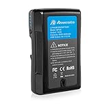 Powerextra V-Mount V-Lock Battery 95Wh (6600mAh),Compatible with Sony Camera,Camcorder Broadcast,MCC 4K/6K Replacement Brick for DSLR BP-95 Camera BMPCC 4K/6K ARRI