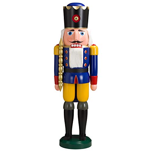Seiffener Volkskunst 11101/2 Nussknacker Holzfigur Holz König Figur...