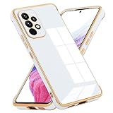 [Materiales Exquisitos]: Esta carcasa Samsung Galaxy A33 5G está hecha de tpu de silicona galvanizada y suave para mantener su teléfono ligero, delgado y deslumbrante. ideal para todos y una buena opción para regalos.