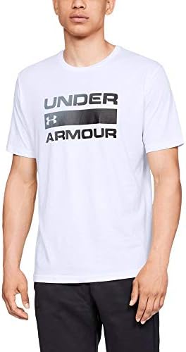 Under Armour UA TEAM ISSUE WORDMARK SS Erkek T-Shirt White / Pitch Gray / Black MD - Görsel 3