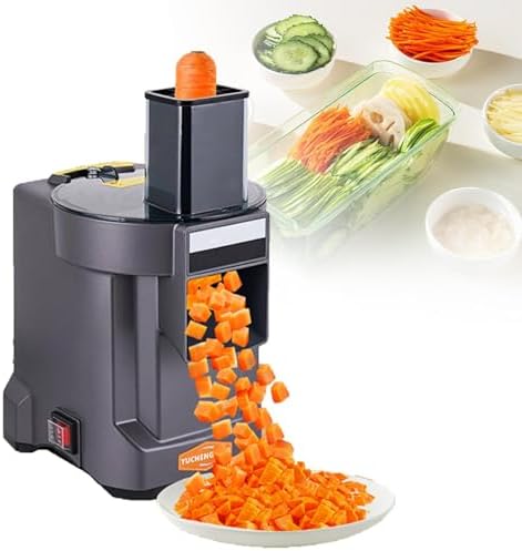 Electric Vegetable Cutter & Food Chopper, Stainless Steel Dicer & Slicer for Kitchen, Easy Clean Food Prep Gadget, Ideal for Home Cooking & Meal Prep