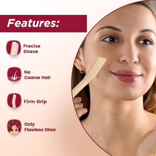 Image of Floren Precision Dermaplaning Tool | 3 Face Razors for Smooth, Hair-Free Skin