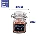 Oak & Steel 12 Pack 3.4oz Small Airtight Glass Spice Jars with Lids & Clip Top, 24 Labels & Chalk Pen - Square Bottles, Herb Jars, Mason Jars, Seasoning Containers
