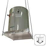 Holdrite QuickStand 24 Inch x 24 Inch x 4 Inch Ceiling Mounted Water Heater Platform with Drain Pan, Hanging, 30-SWHP-M