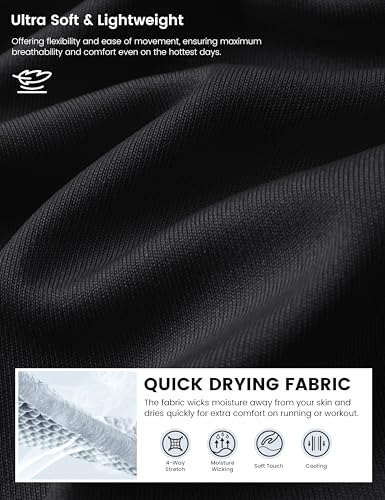 MAGCOMSEN Men's Tank Top Sleeveless Muscle Shirts Quick Dry Workout Gym Cut Off Shirt Lightweight Summer Bodybuilding Tee3