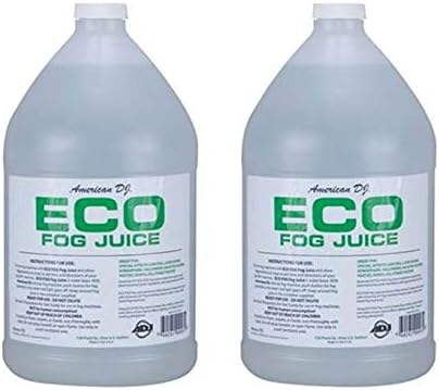 (2) AMERICAN DJ ECO-FOG/G Gallons of Fog/Smoke/Haze Machine Refill Liquid Juice