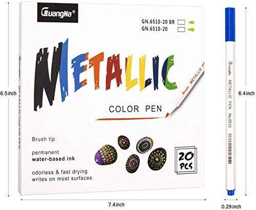 Acrylmarker O-Kinee für Steine, 20 Farben, Wasserbasierte Stifte