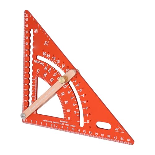 Regla triangular ajustable de aleación de aluminio para trabajos de alta precisión 3