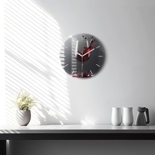 Horloge en Verre Qualité supérieure Wallfluent 30 cm au Design Moderne Unique