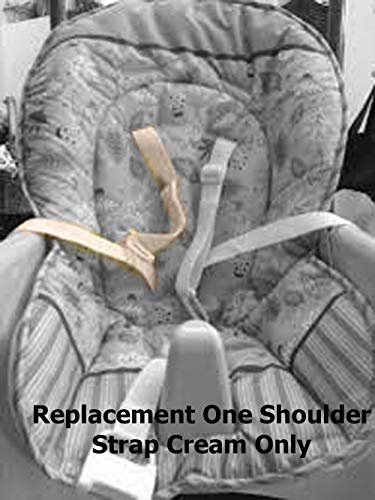 Image of Fisher Price Space Saver High Chair Replacement Shoulder Harness Strap Belt Cream