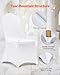 VEVOR 100 Pcs White Chair Covers Polyester Spandex Chair Cover Stretch Slipcovers for Wedding Party Dining Banquet Flat-Front Chair Covers