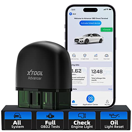 Xtool Advancer Ad20 Pro Wireless Obd2 Scanner Diagnostic Tool For Iphone & Android, Enhanced Car Code Reader With All System Scan, Oil Reset, Turn Off Cel, Performance Test, Battery Voltage Test #TOP12